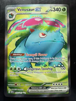 Pokemon Venusaur ex Scarlet & Violet 151 182/165 Holo Ultra Rare Full Art (NM) - Image 1