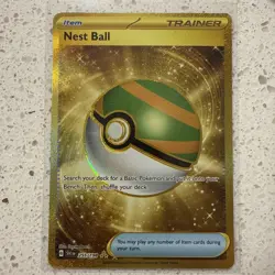 Pokemon TCG Nest Ball 255/198 SV01 Scarlet & Violet Base Set Gold NM/Mint - Image 1