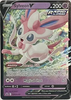 Sylveon V Pokemon Sword and Shield Black Star Promo #SWSH202 Holo - Image 1
