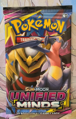 Pokemon Sun & Moon Unified Minds-One (1) Sealed Booster Pack Unweighed READ DESC - Image 1