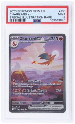 2023 Pokemon Scarlet and Violet 151 Charizard Ex PSA 9 - Image 1