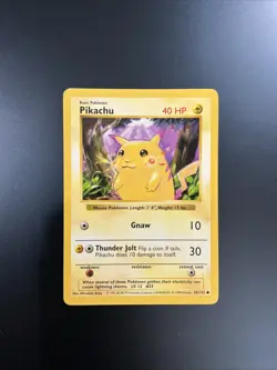 Pikachu Red Cheeks Base Set Shadowless 1999 Pokemon (c) - Image 1