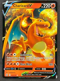 Pokemon Charizard V 018/159 CRZ Crown Zenith NM - Image 1