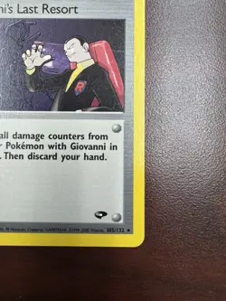 Giovanni's Last Resort - 1st Edition - 105/132 Gym Challenge - Pokemon TCG 2000 - Image 5