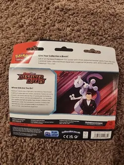 Pokemon TCG Destined Rivals 3-Pack Sealed Triple Blister Pack - Zebstrika 2 - Image 2