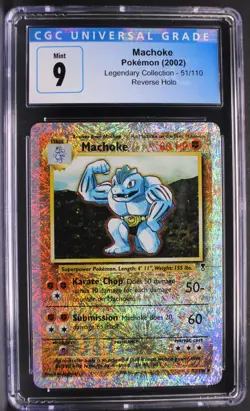 Pokemon ~ Legendary Collection ~ Machoke ~ Reverse Holo ~ CGC 9 Mint ~ #51 - Image 1
