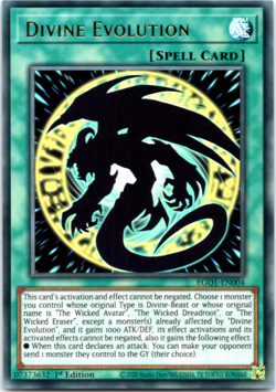 Divine Evolution - EGO1-EN004 - Ultra Rare - 1st Edition - Yugioh - Image 1