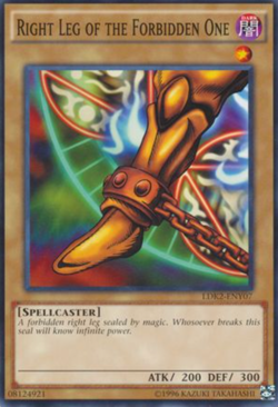 1X NM Right Leg of the Forbidden One - LDK2-ENY07 - Common Unlimited - Yugi - Image 1