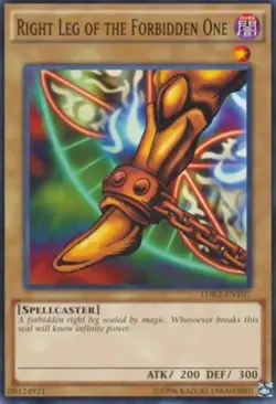 Right Leg of the Forbidden One LDK2-ENY07 Unlimited Commo NM Yu-Gi-Oh! DNA GAMES - Image 1