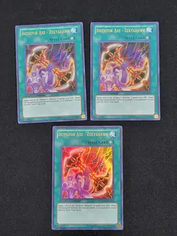 3 x YuGiOh Inzektor Axe - Zektahawk ORCS-ENSP1 Ultra Rare Limited Edition LP - Image 1