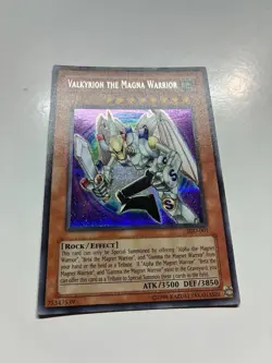 Yugioh Valkyrion The Magna Warrior SDD-001 Prismatic Secret Rare VLP/NM - Image 2