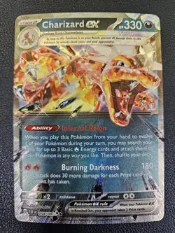 Charizard ex - 054/091 - NM/M - Double Rare - Paldean Fates - Pokemon Card - Image 1