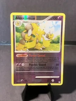 Pokemon TCG Alakazam LV.47 Reverse Holo Card #2/123 Mysterious Treasures - Image 1