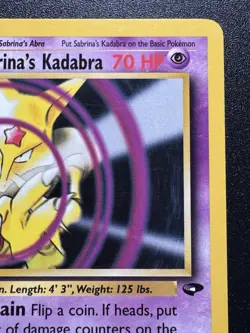 1st Edition Sabrina's Kadabra 58/132 Gym Challenge Pokemon Card Rare LP - Image 4