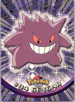 Gengar #94 Blue Logo Topps Non Holo TV Animation Pokemon Card *DMG - Image 1