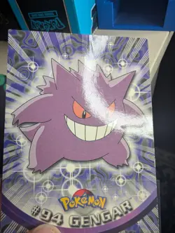 Gengar #94 Blue Logo Topps Non Holo TV Animation Pokemon Card *DMG - Image 3