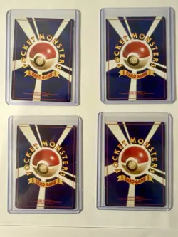 Lot Of 4 Japanese Vintage Pokemon Cards Hard Play Condition - Image 2