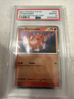 2023 POKEMON SVP ENG 151 POSTER COLLECTION PROMO PSA 10s SEQUENTIAL # 3 CARD LOT - Image 3