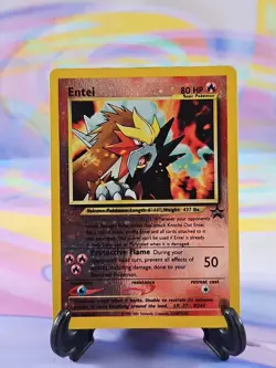 Pokemon TCG Black Star Movie Promo Card | Entei Reverse Holo #34 WOTC - Image 1
