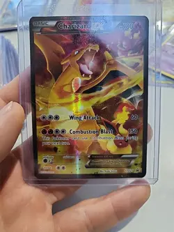 Pokemon Charizard EX XY121 Black Star Promo Full Art Holo Card MP - Image 1