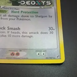 Shelgon 45/107 - Holo BLEED Stamped - EX Deoxys - 2005 POKEMON CARD - NM/M - Image 4