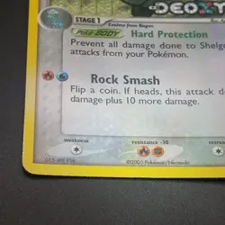 Shelgon 45/107 - Holo BLEED Stamped - EX Deoxys - 2005 POKEMON CARD - NM/M - Image 5