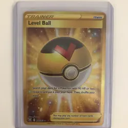 Level Ball 181/163 NM Full Art Secret Golden Rare Battle Styles Pokemon Card! - Image 1