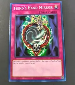 Yu-Gi-Oh! Invasion Of Chaos Fiend's Hand Mirror Common Trap Card IOC-EN102 NM - Image 1