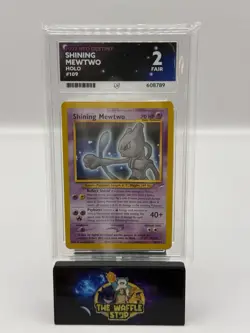 ACE 2 Shining Mewtwo 109/105 Pokemon Card Neo Destiny Secret Rare Holo GEM MINT - Image 1