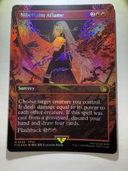 MTG Final Fantasy English Nibelheim Aflame Borderless 0339 Foil - Image 2