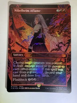 MTG Final Fantasy English Nibelheim Aflame Borderless 0339 Foil - Image 3