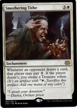 MTG: Double Masters 2022: Smothering Tithe: Lightly Played Condition - Image 1