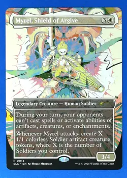 MTG Secret Lair Encyclopedia Magic the Gathering Myrel Shield Argive 0013 RARE - Image 1