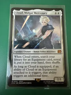 Cloud, Midgard Mercenary M 0010 Regular Final Fantasy Magic the Gathering MTG NM - Image 3