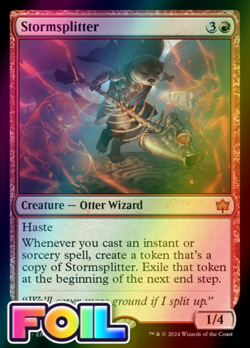 x1 Stormsplitter BLB Bloomburrow MTG 154 FOIL MYTHIC M/NM 1x - Image 1