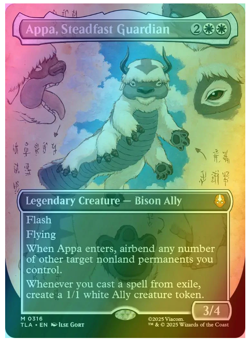Appa, Steadfast Guardian - Foil - Borderless Avatar MTG - Image 1