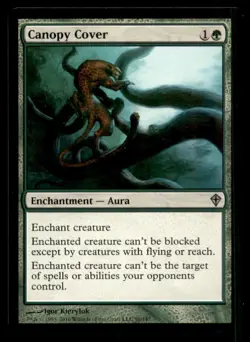 MTG Canopy Cover LP Light Play Worldwake [5235] - Image 1