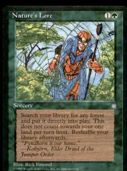 MTG Nature's Lore LP Light Play Ice Age [4498] - Image 1