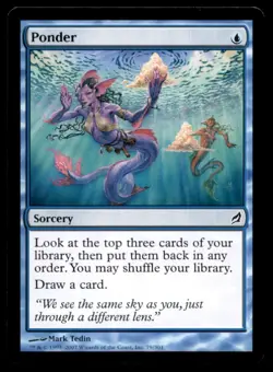 MTG Ponder LP Light Play Lorwyn [4533] - Image 1