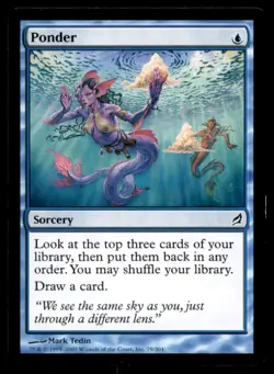 MTG Ponder LP Light Play Lorwyn [4522] - Image 1