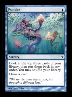 MTG Ponder LP Light Play Lorwyn [4534] - Image 1