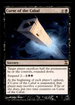 MTG Curse of the Cabal LP Light Play Time Spiral [4794] - Image 1