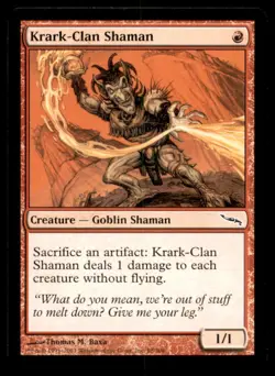 MTG Krark-Clan Shaman LP Light Play Mirrodin [4961] - Image 1