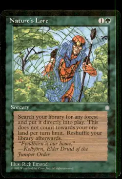 MTG Nature's Lore LP Light Play Ice Age [5061] - Image 1