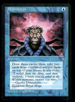 MTG Brainstorm LP Light Play Ice Age [5011] - Image 1
