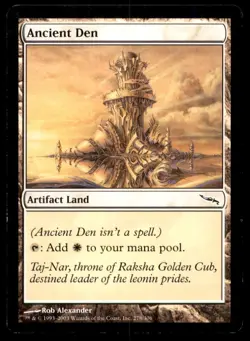 MTG Ancient Den LP Light Play Mirrodin [4928] - Image 1