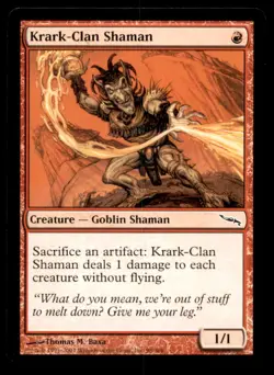 MTG Krark-Clan Shaman LP Light Play Mirrodin [4960] - Image 1