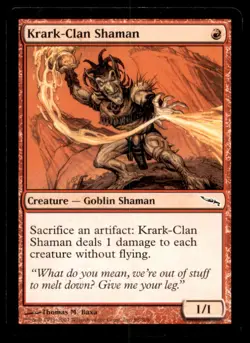 MTG Krark-Clan Shaman LP Light Play Mirrodin [4926] - Image 1