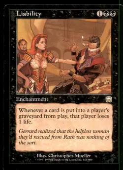 MTG Liability LP Light Play Mercadian Masques [5106] - Image 1