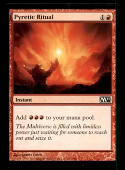 MTG Pyretic Ritual LP Light Play Magic 2011 [5209] - Image 1